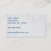 Blueberry Harvest Visitenkarte (Rückseite)