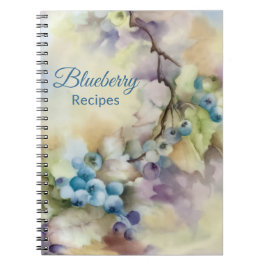 Blueberry Harvest Watercolor Notebook — Journal Notizblock