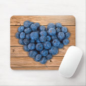 Blueberry Heart Mousepad (Mit Mouse)