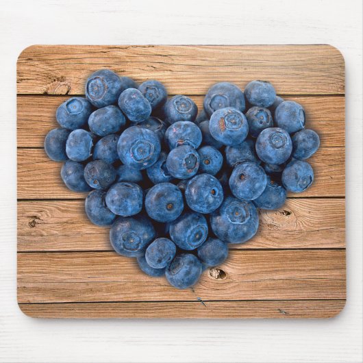 Blueberry Heart Mousepad (Vorne)