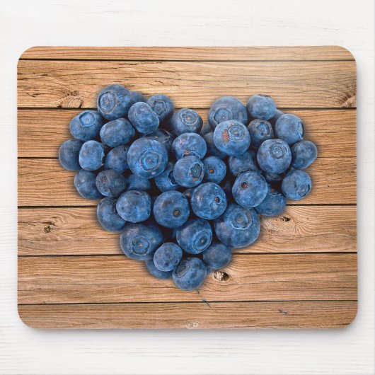 Blueberry Heart Mousepad (Vorne)