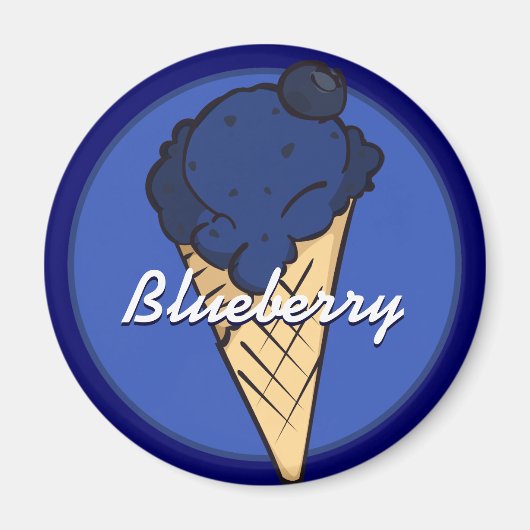 Blueberry Ice Cream Magnet (Vorne)
