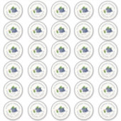 Blueberry Jam 2" Mason Jar Standard Lid Label (Vorderseite)