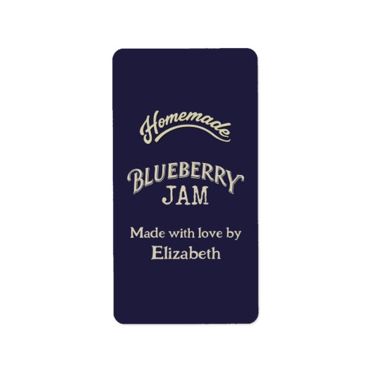 Blueberry Jam Adressaufkleber (Vorne)