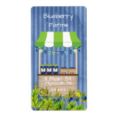 Blueberry Jam Canning Label (Vorne)