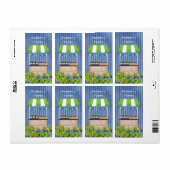 Blueberry Jam Canning Label (Vorne)