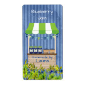 Blueberry Jam Canning Label (Vorne)