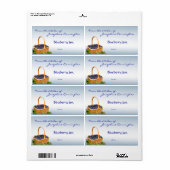 Blueberry Jam Canning Labels (Vorne)