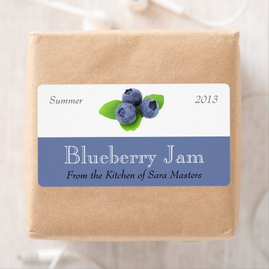 Blueberry Jam Canning Labels (Insitu)