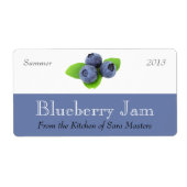 Blueberry Jam Canning Labels (Vorne)
