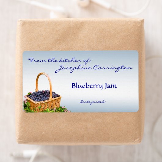 Blueberry Jam Canning Labels (Insitu)