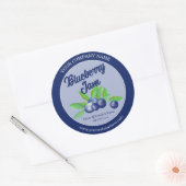Blueberry Jam Label Custom Sticker (Umschlag)