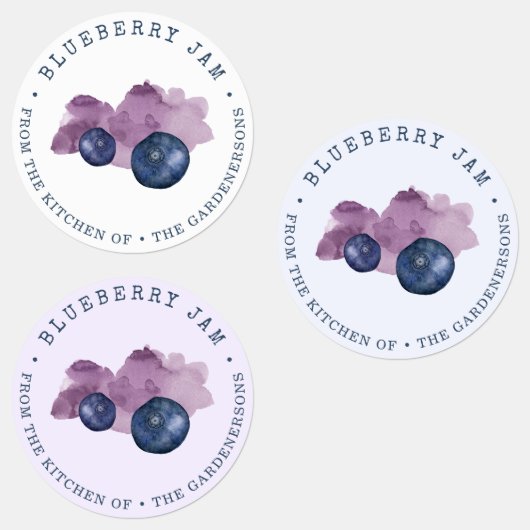 Blueberry Jam Labels Etiketten (Gruppe)