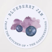 Blueberry Jam Labels Etiketten (Design 2)