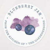 Blueberry Jam Labels Etiketten (Design 1)