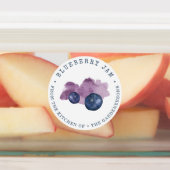 Blueberry Jam Labels Etiketten (Befestigt)