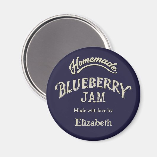 Blueberry Jam Magnet (Vorderseite/Rückseite)