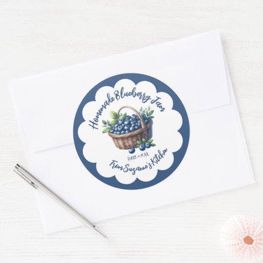 Blueberry Jam Preserve Canning Sticker (Umschlag)