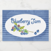 Blueberry Jam Preserve Lebensmitteletikett (Einzelnes Label)
