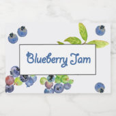Blueberry Jam Preserve Lebensmitteletikett (Einzelnes Label)