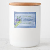 Blueberry Jam Preserve Lebensmitteletikett (Vorderseite)