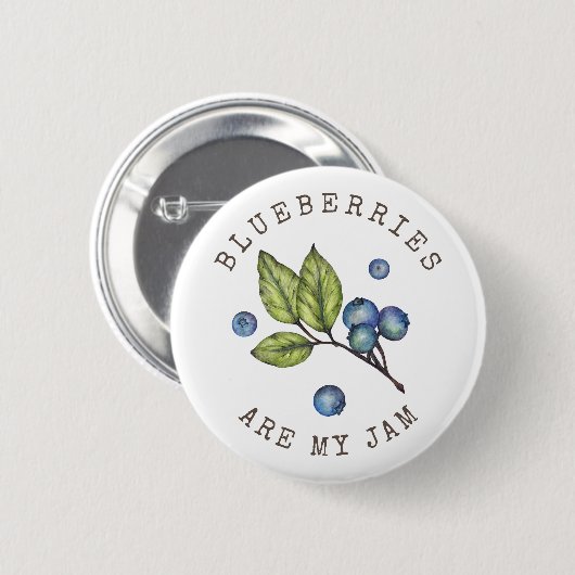 Blueberry Jam Pun Button (Vorne & Hinten)