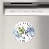 Blueberry Jam Pun Magnet (In Situ (Geschirrspüler))