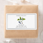 Blueberry-Jam-rechteckiges Etikett (Insitu)