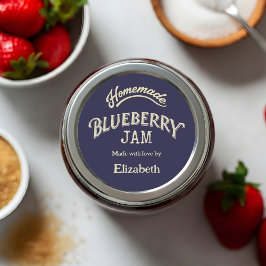 Blueberry Jam Runder Aufkleber