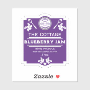Blueberry Jam Seller Aufkleber