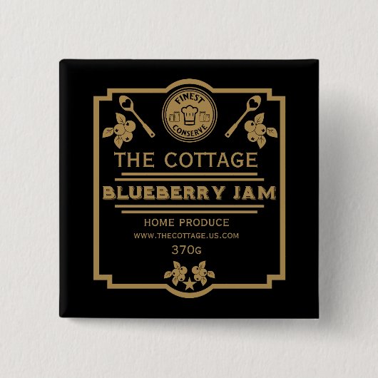 Blueberry Jam Seller Button (Vorderseite)
