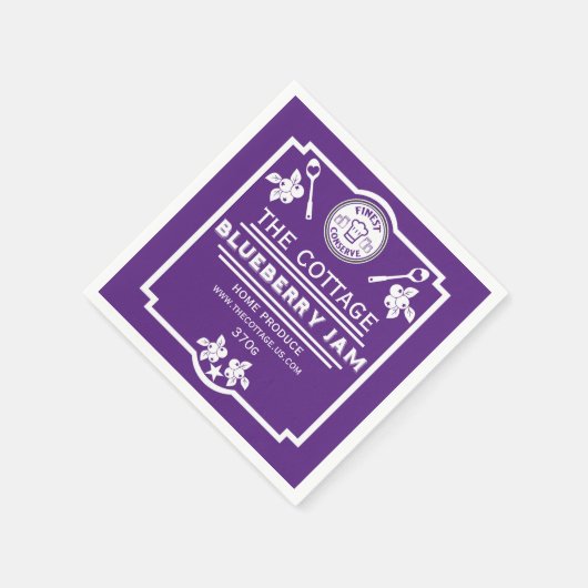 Blueberry Jam Seller Serviette (Ecke)