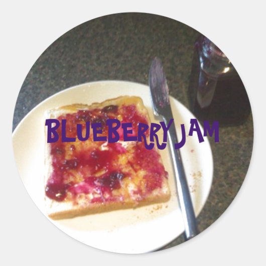 BlueBerry Jam Sticker (Vorderseite)