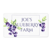 Blueberry Jar Label (Vorne)