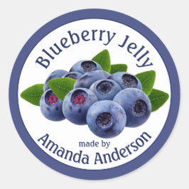 Blueberry Jelly 1,5" Circle Food Label Runder Aufkleber