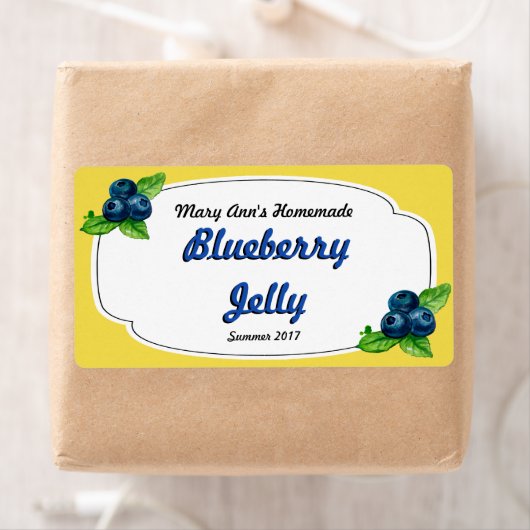 Blueberry Jelly Canning Labels (Insitu)