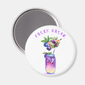 Blueberry Juice Cool Drink Frucht Magnet (Vorderseite/Rückseite)