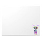 Blueberry Juice Cool Drink Frucht Notepad Notizblock (Vorderseite)