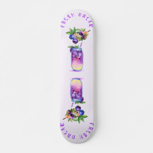 Blueberry Juice Cool Drink Frucht Skateboard