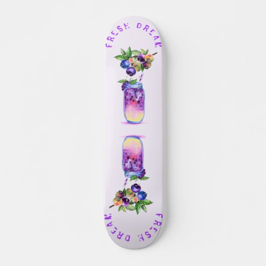 Blueberry Juice Cool Drink Frucht Skateboard (Vorne)