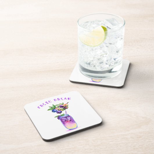 Blueberry Juice Drink Frucht Sommer Untersetzer (Rechte Seite)