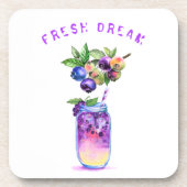 Blueberry Juice Drink Frucht Sommer Untersetzer (Vorderseite)