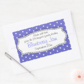 Blueberry-Konfitüre Rechteckiger Aufkleber (Umschlag)