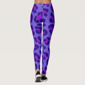 Blueberry Leopard Leggings (Rückseite)