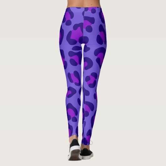 Blueberry Leopard Leggings (Rückseite)
