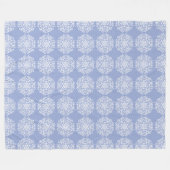 Blueberry Mandala Fleecedecke (Vorderseite (Horizontal))