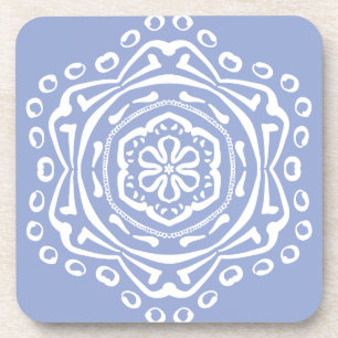 Blueberry Mandala Getränkeuntersetzer