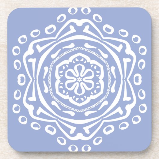 Blueberry Mandala Getränkeuntersetzer (Vorderseite)