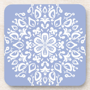 Blueberry Mandala Getränkeuntersetzer