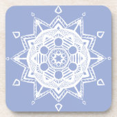 Blueberry Mandala Getränkeuntersetzer (Vorderseite)